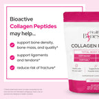 Collagen Peptides Powder, FORTIBONE®, FORTIGEL®, VERISOL®, Tendon Support | Premium Bone Health Collagen Peptides Supporting Bone, Joint, Skin, Hair And Nail, Anti Aging, Hydrolyzed Collagen, 90 Serv
