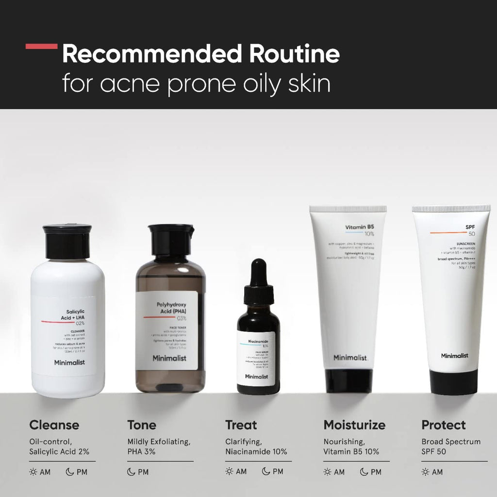 Buy now Minimalist 2% Salicylic Acid Face Wash for Oily, Acne Prone Skin | Anti Acne Face Wash With LHA & Zinc | Sulphate free Gentle BHA Liquid Exfoliant | For Women & Men | 3.4 Fl Oz / 100 ml at indiglob india