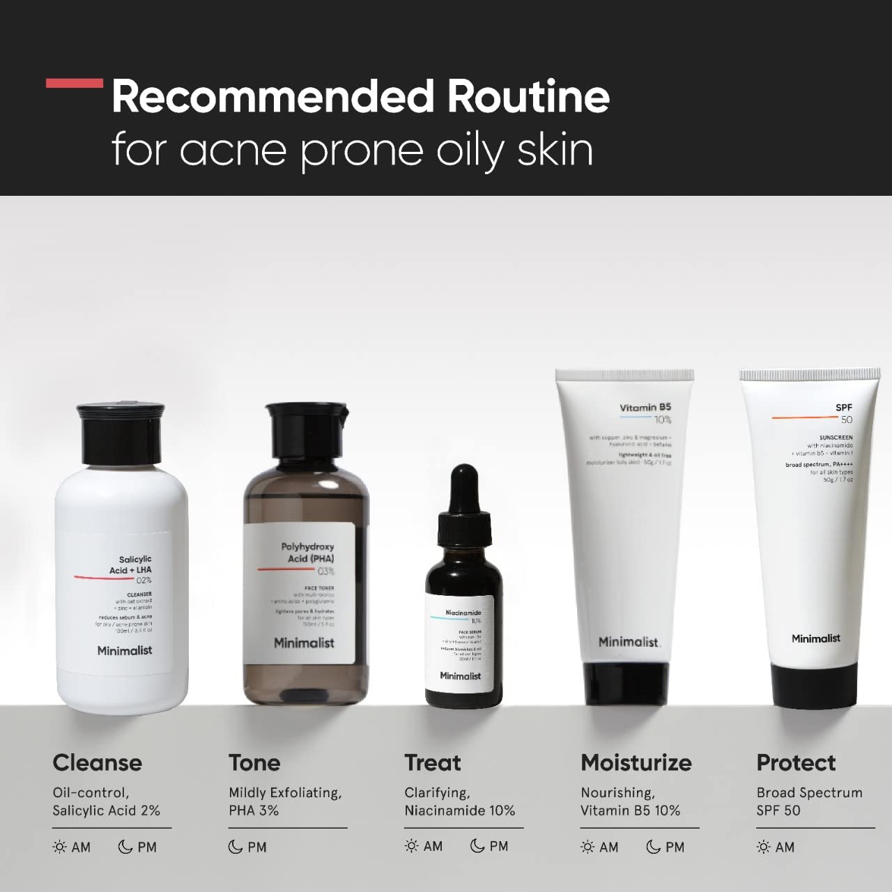 Buy now Minimalist 2% Salicylic Acid Face Wash for Oily, Acne Prone Skin | Anti Acne Face Wash With LHA & Zinc | Sulphate free Gentle BHA Liquid Exfoliant | For Women & Men | 3.4 Fl Oz / 100 ml at indiglob india