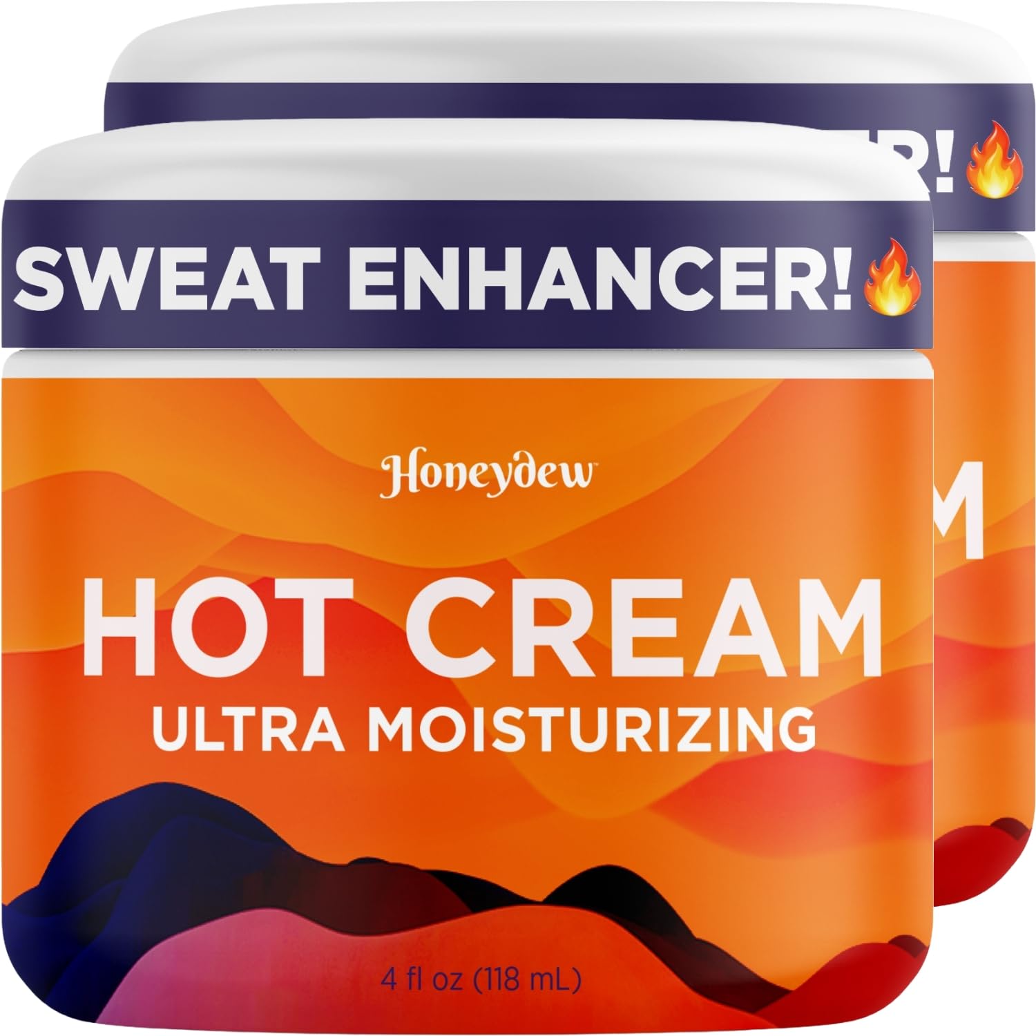 Hot Cream Sweat Enhancer - Premium Body Sculpting Sweat Cream with Invigorating Botanical Extracts - Extra Strength Cellulite Cream for Thighs Belly and Bum with Firming Body Oils (12 Fl Oz)