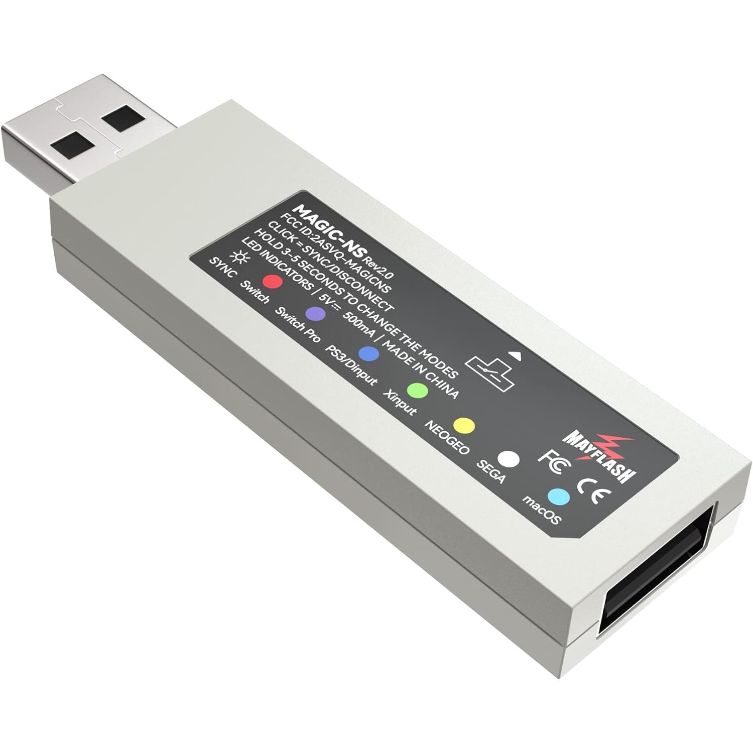 Buy now MAYFLASH Magic NS Wireless Bluetooth Controller USB Adapter for Switch/Switch 2, Steam Deck, macOS, Windows, Raspberry Pi, Compatible with Xbox Series S/X,PS5 Controller and More at indiglob india