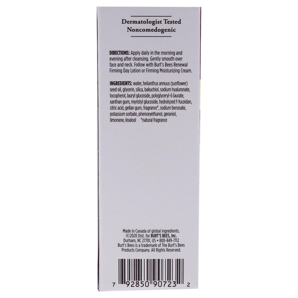 Buy now Burt's Bees Renewal Intensive Firming Serum with Bakuchiol Natural Retinol Alternative â€“ 1 ounce (Packaging May Vary) at indiglob india