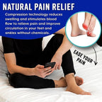 Buy now Bitly Plantar Fasciitis Compression Socks for Women & Men - Best Ankle Compression Sleeve, Nano Brace for Everyday Use - Provides Arch Support & Heel Pain Relief (Black, Medium) at indiglob india