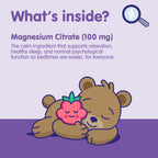 Dr. Moritz Calm Kids Magnesium Gummies, No Sugar Magnesium Kids Supplement | Kids' magnesium gummies that promote calm before bedtime, encourage restful sleep, and boost energy - 2 - Pack (60 Count)