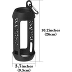 Buy now Linkidea Silicone Speaker Case Cover Compatible with JBL Pulse 3 Wireless IPX7 Waterproof Speaker, Protective Soft Skin Sleeve Travel Carrying Pouch with Keychain Hook (Black) at indiglob india