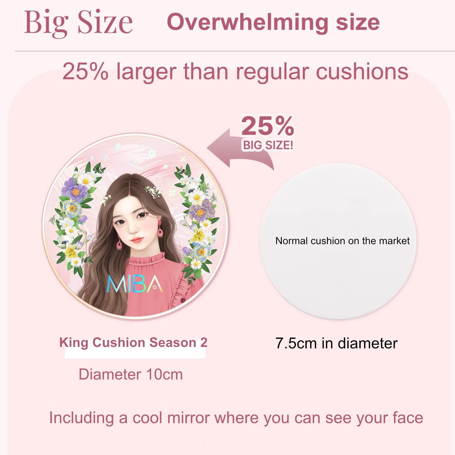 Buy now MIBA Ion Calcium Foundation Double Cushion RX 25 g / 0.88 oz Big Cushion SEASON 2 Long Lasting Effect for Dewy Skin. Skin moisturizing. Skin tightening relief. Fine coverage. Smooth adhesion (No 21) at indiglob india