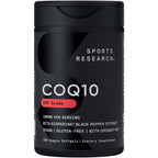 Sports Research® CoQ10 200mg, 90 Count Plantgels™ | Formulated w/Coconut Oil for Better Absorption · Supports Cardiovascular Function* · Vegan Certified, Non-GMO, Gluten-Free