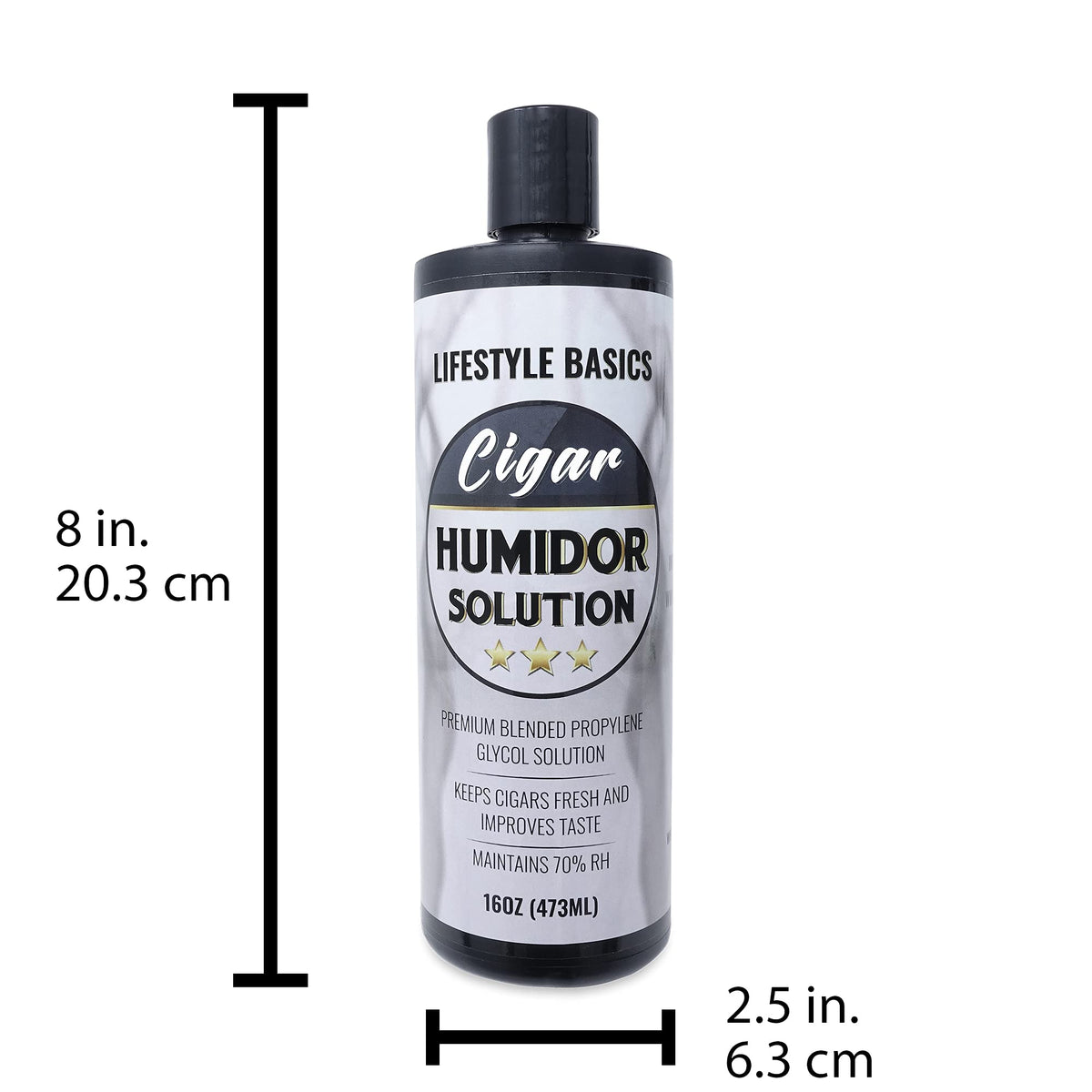 Humidor Solution 16 oz (2-Pack), Humidifier Liquid, 70% RH