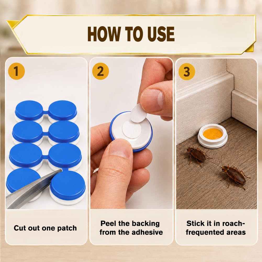 Keep Roaches Away Indoor&Outdoor,Cockroaches Away for Home Kitchen-16 Packs