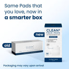 Clean Skin Club Clean² Pads 2.0 [NEW & Improved Edges] Guaranteed Not to Shed & Tear Face Pads, Unique Triple Layers, Textured & Ultra Soft Side, Organic Disposable Cotton, Pair with Makeup Remover