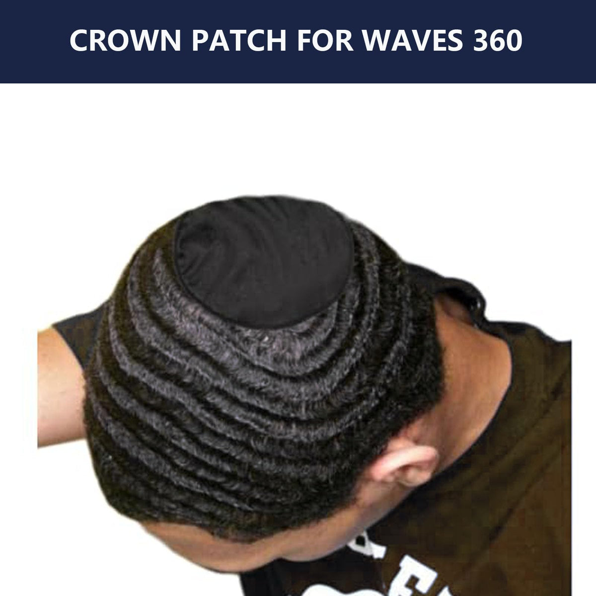 Crown Patch for Waves And Laydown 360 Wave Pad Used With Wave Cap