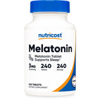 Nutricost Melatonin (3mg) 240 Tablets, GMO-Free & Gluten-Free