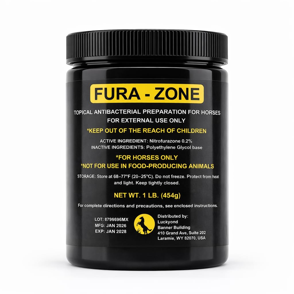 Equine Topical Care Ointment for Horses, Nitrofurazone, 1 lb