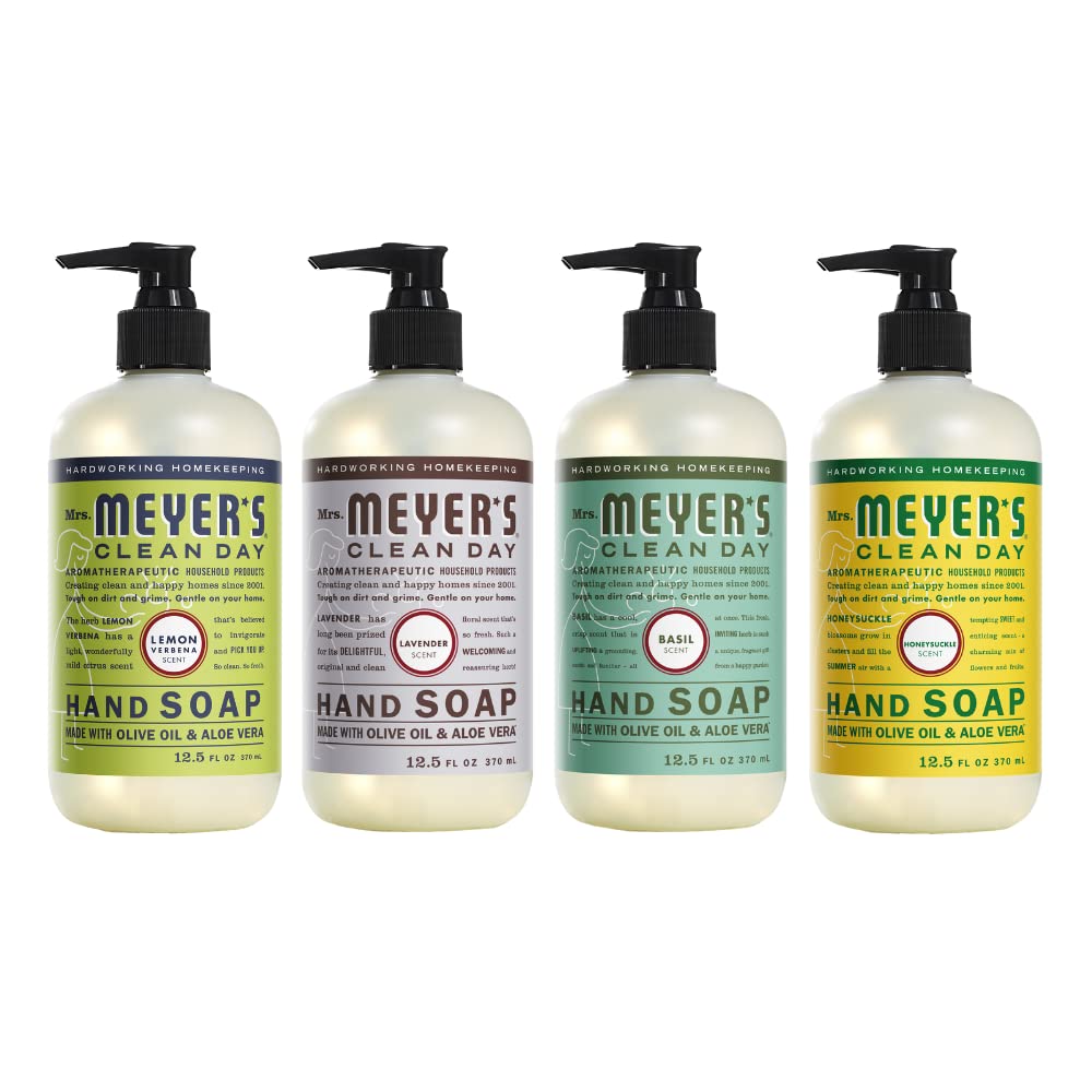 Buy now Mrs. MEYER'S Liquid Hand Soap, Cruelty Free Lemon Verbena Scent, 12.5 oz (Pack of 3) at indiglob india