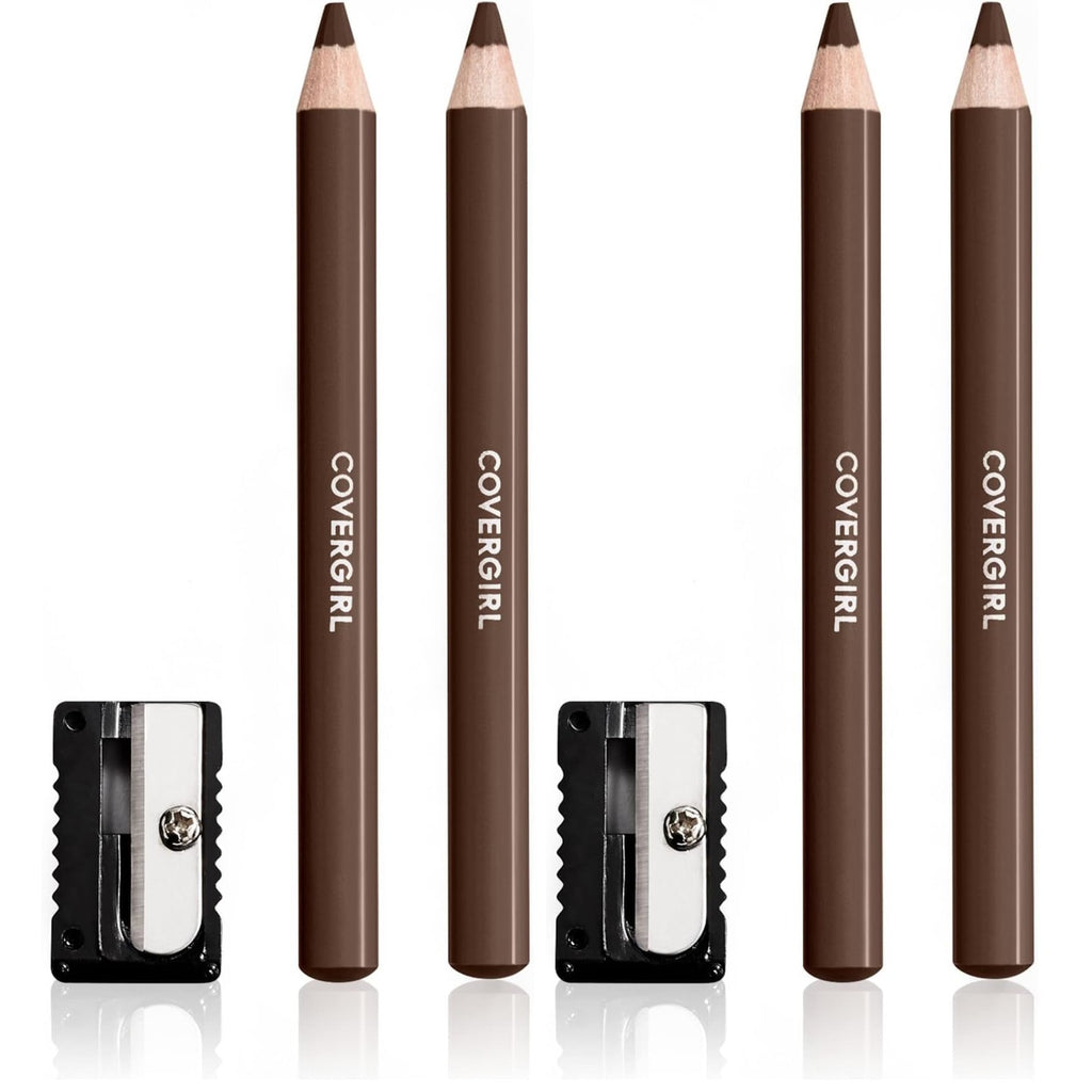 COVERGIRL - Easy Breezy Brow Fill + Define Brow Pencil, Sharpener Included, Long-Lasting, Deeply Pigmented, Blendable Formula, 100% Cruelty-Free