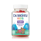 Dr. Moritz Calm Kids Magnesium Gummies, No Sugar Magnesium Kids Supplement | Kids' magnesium gummies that promote calm before bedtime, encourage restful sleep, and boost energy - 2 - Pack (60 Count)