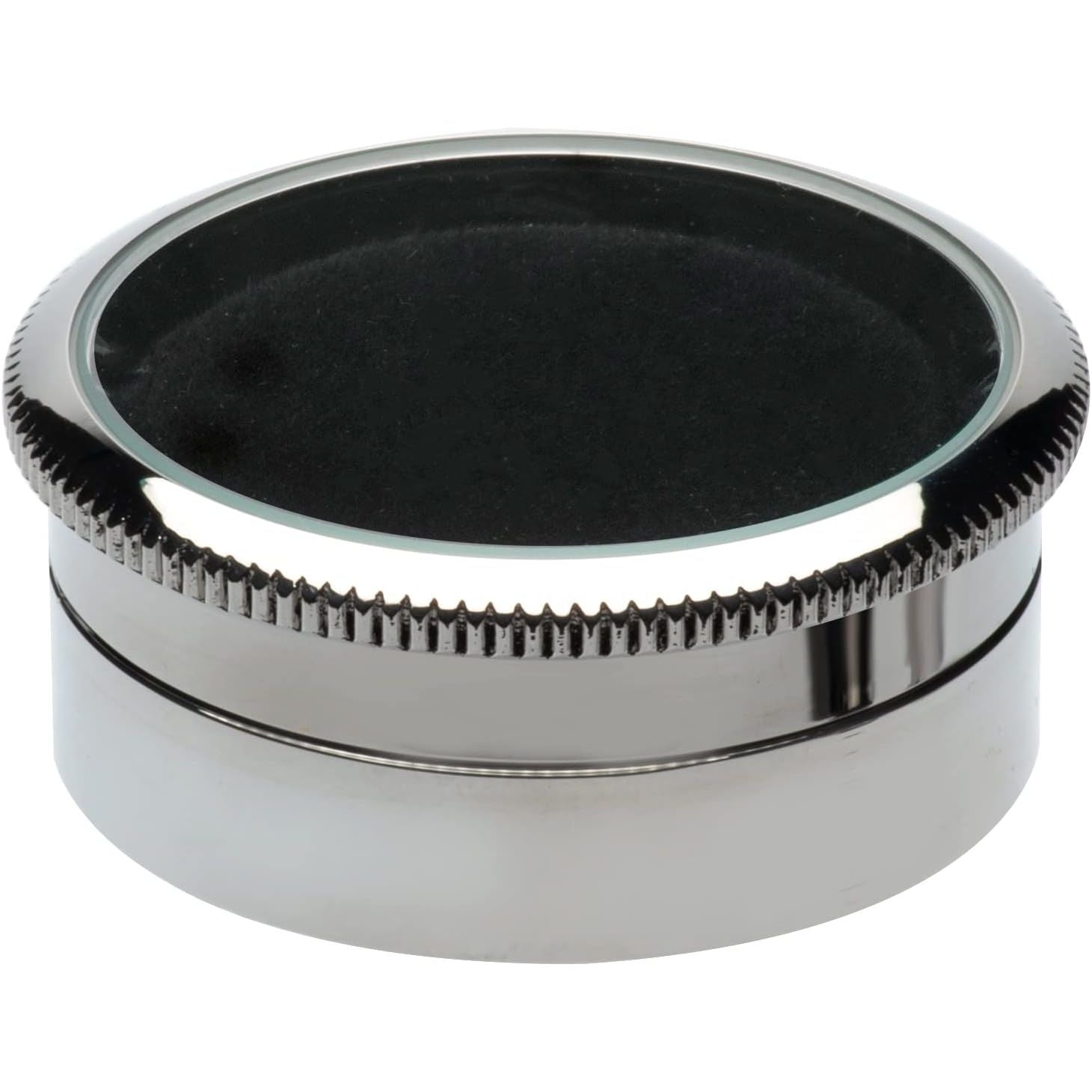 Buy now Small Loose Diamond or Gemstone Display Box Case Holder Show Container Metal (Black- 1.3x0.5) Silver- 1.7x0.7" at indiglob india