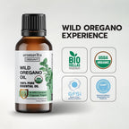 Buy now Wild Oregano Oil Organic - 100% Pure Undiluted Organic Wild Oregano Oil with 86-90% Carvacrol, Immune Support - Plant-Based, Herbal Supplement - Vegan, Non GMO, Gluten Free, 1fl.oz/30ml at indiglob india