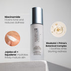 Prime Prometics Color Changing Foundation for Mature Women | Instantly Adapts to Your Skin Tone, Buildable Light-to-Medium Coverage, 12-Hour Wear, Natural Dewy Finish, Hypoallergenic
