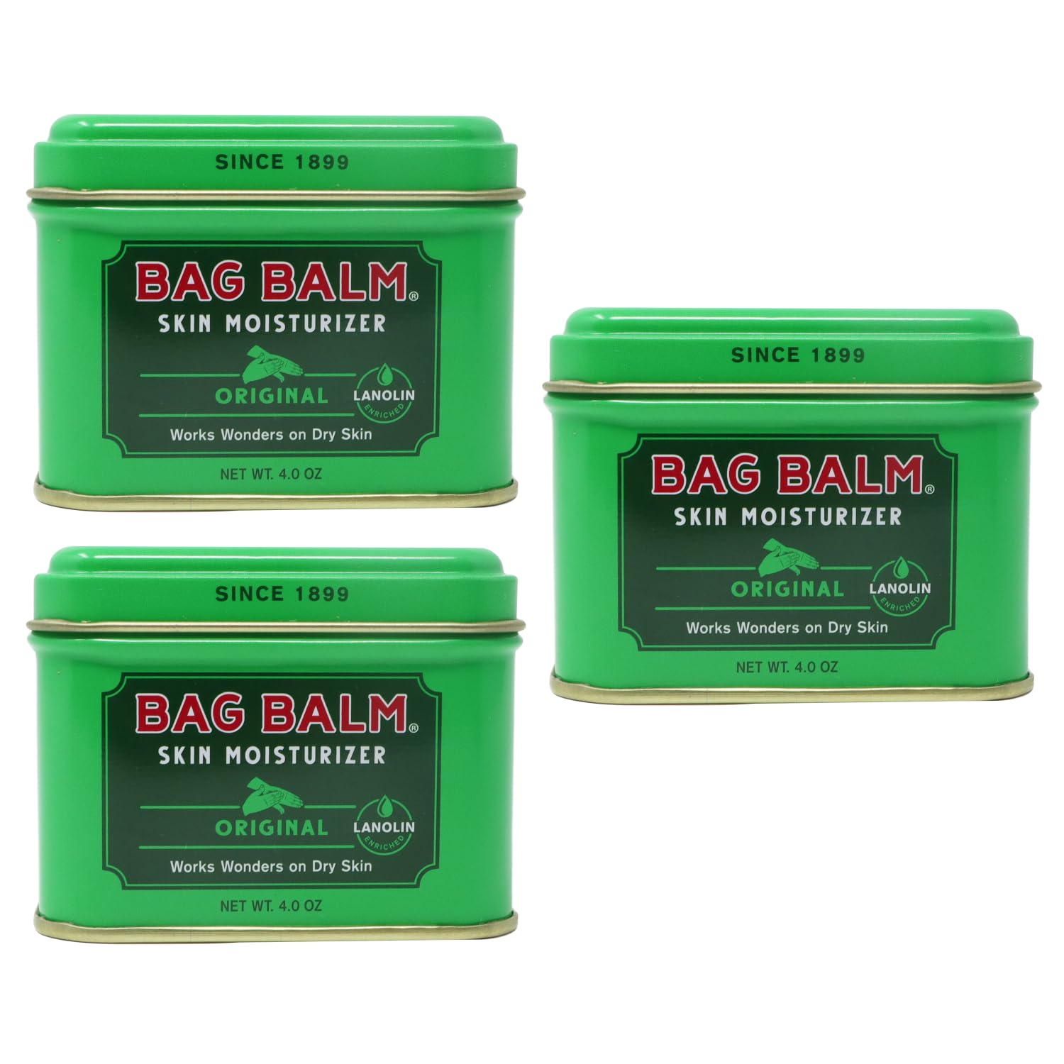 Buy now Bag Balm Vermont's Original for Dry Chapped Skin Conditions (1 Ounce Tin (2 Pack)) 4 Ounce (Pack of 3) at indiglob india