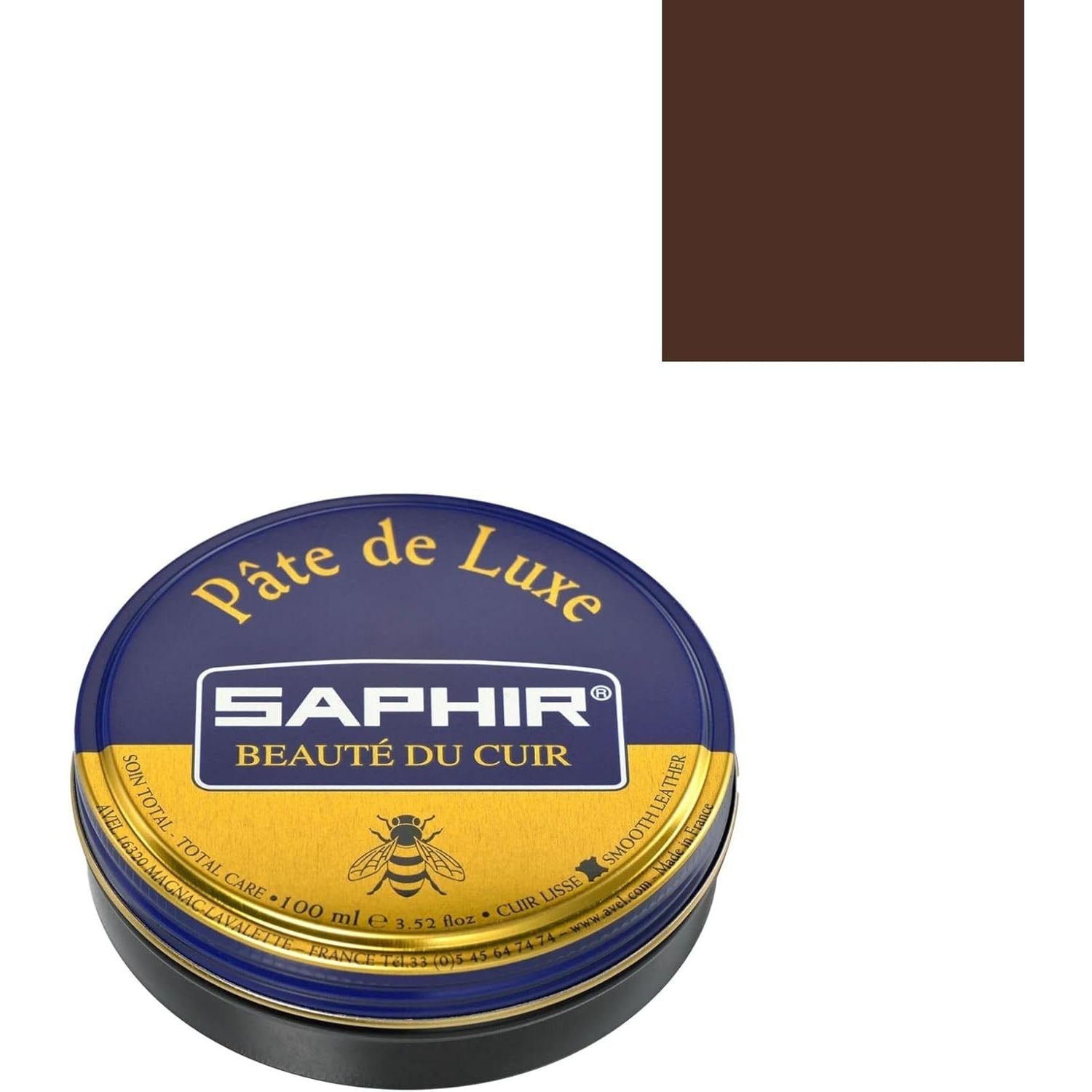 Buy now Luxe Shoe Wax by Saphir 50ml Medium Brown at indiglob india