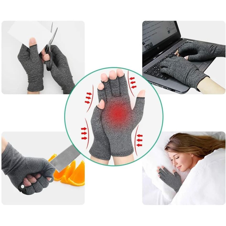 Buy now Arthritis Gloves Women Men,Strengthen Compression Gloves to Alleviate Carpal Tunnel,Rheumatoid,Tendonitis,Arthritis Pain Relief Gloves,Fingerless Gloves for Computer Typing and Daily Work - Small at indiglob india