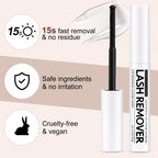Eyelash Glue Remover 5ML Cluster Lash Remover | for False Lashes, Bond and Wispys, Gentle Non-irritating Mascara Wand