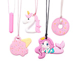 Chew Necklaces for Sensory Kids 5 PCS Chewy Necklaces that Like Biting or Have Autism-Perfectly Textured Chewelry Kid Girl Teether Chewing Toys-Chewy Children Chew Toys for Aggressive Chewers Kids