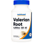 Nutricost Valerian Root Extract 120 Capsules for 60 Servings Per Bottle | Vegetarian, GMO Free and Gluten Free