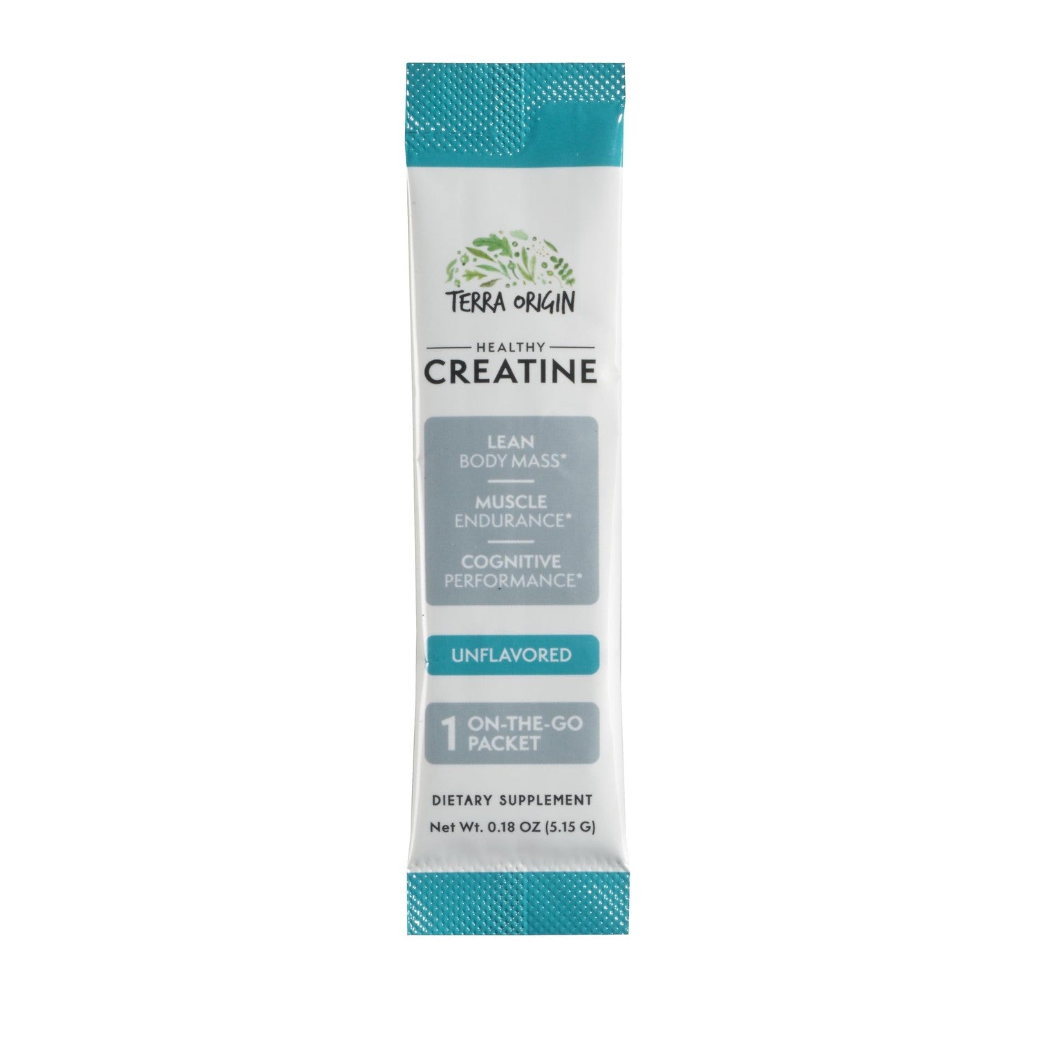 TERRA ORIGIN Healthy Creatine Micronized Monohydrate Powder | 30 Stick Packs | Support for Muscle and Cognitive Performance* | Supplement for Women and Men | Unflavored, Gluten Free, Zero Sugar