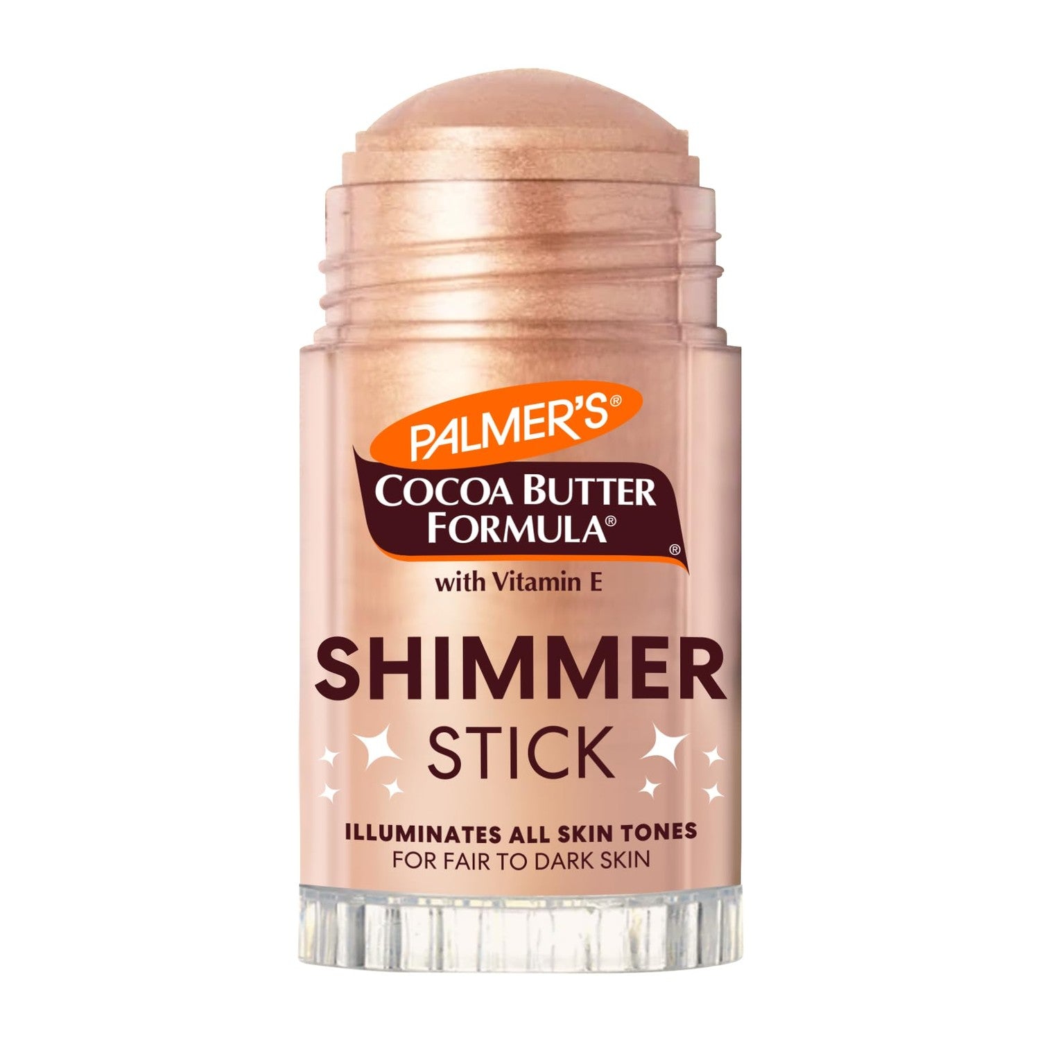 Palmer's Body Shimmer Stick, Cocoa Butter Formula with Vitamin E (1 Oz) | Radiant Highlighter Makeup for Body Glow, Provides 48hr Moisture, All Skin Tones & Types, Blendable, Dermatologist Approved