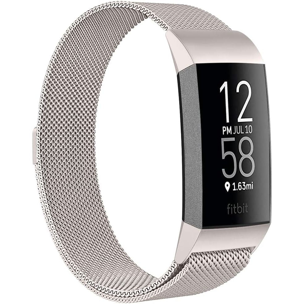 Buy now ZWGKKYGYH Metal Bands Compatible with Fitbit Charge 4/Charge 3/Charge 3 SE, Stainless Steel Mesh Band Replacement Accessories Bracelet Strap for Women Men, Silver Small Small: 5.5" - 7.9" Champagne at indiglob india
