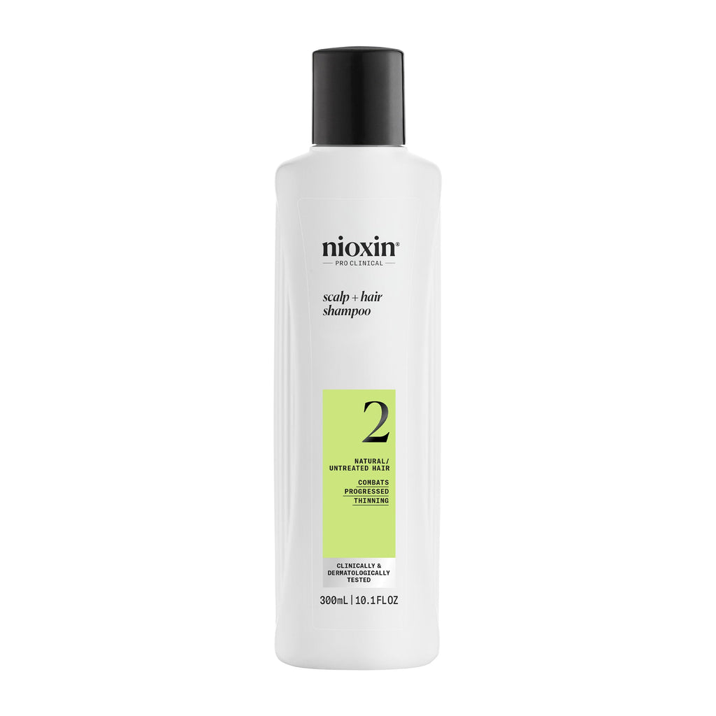 NIOXIN System 2 | Scalp Care | Shampoo | Hair Thickening | For Natural Hair | Scalp Health | For Natural Hair with Progressed Thinning | Cleanse & Boost Hair Density with Niacinamide & Biotin