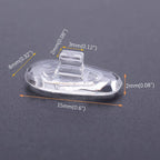Push-in Glasses Nose Pads,5 Pairs BEHLINE Soft Silicone Eyeglasses Replacement Nose Piece,Anti-Slip Snap-in Nose Bridge Pads Clear Slide on Nose Guards for Eye Glasses Sunglasses(15mm,Teardrop-Shape)