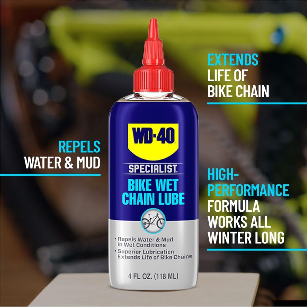 WD-40 Specialist Bike Wet Chain Lube, 4 OZ