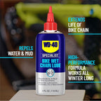 WD-40 Specialist Bike Wet Chain Lube, 4 OZ