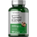 Horbäach Turmeric and Ginger Supplement | 180 Softgel Pills | with Black Pepper Extract | Non-GMO, Gluten Free Supplement