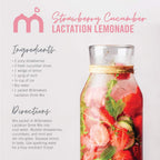 Munchkin Milkmakers Lactation Drink Mix, Berry Lemonade, 12 Count | For Breastfeeding Moms, Fenugreek, Fennel, Milk Thistle, Collagen and B Vitamins