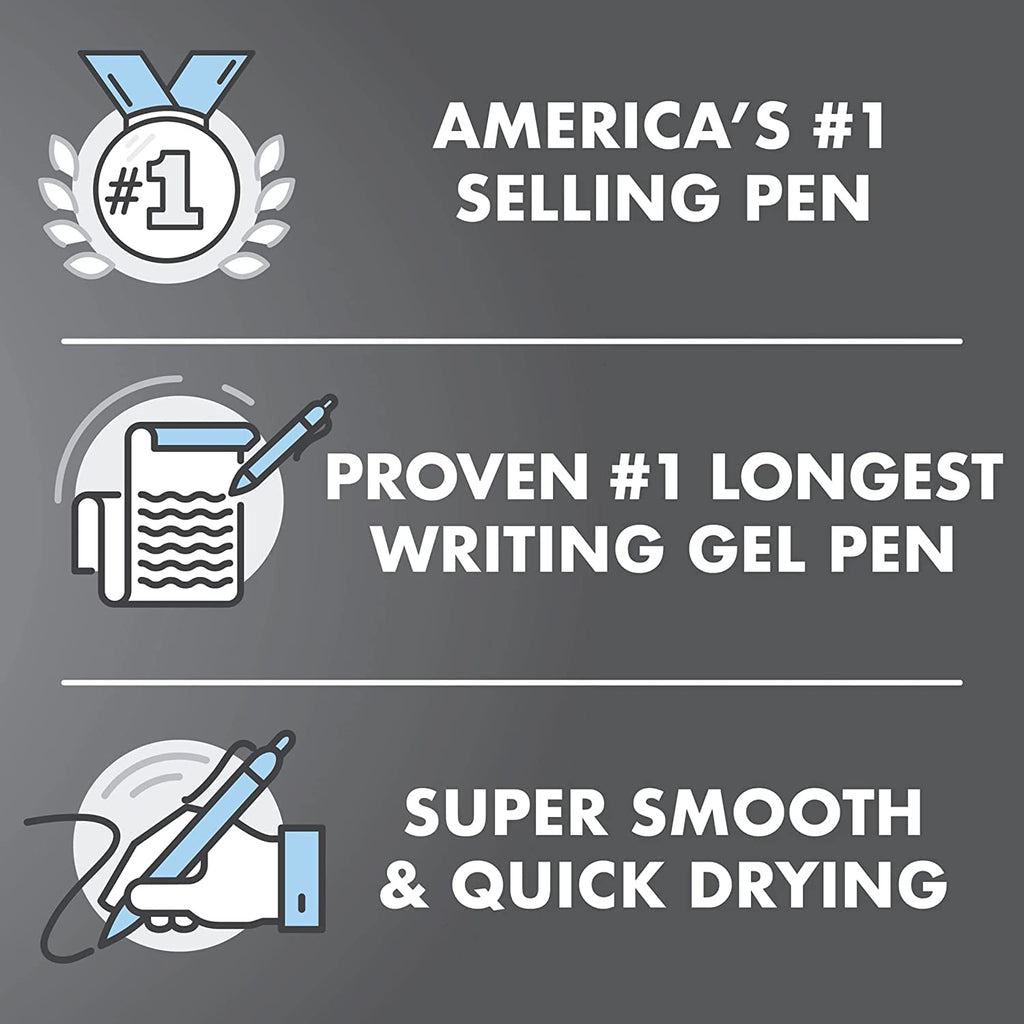 Pilot G2 Premium Retractable Gel-Ink Rolling Ball Pens, Extra Fine Point (0.5mm), Assorted, 10/Pk (14168)