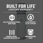 Buy now Stanley IceFlow Flip Straw Water Bottle 22 oz | Built-In Straw for Travel and Sports | Lightweight and Leak Resistant | Insulated Stainless Steel | BPA-Free | Polar at indiglob india