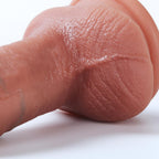 5-Inch Small Dildo for Beginners, Non-Porous Silicone, with Strong Suction Cup - Ideal Adult Penis Toy for Women, Gay, and Couples - Consoladores. No.24