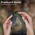 CIVIVI Mini Praxis Folding Pocket Knife, 2.98" D2 Steel Blade, OD Green