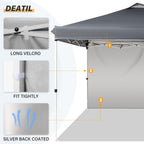 Buy now LAUSAINT HOME 10x10 Instant SunWall for Gazebo Pop up Canopy, 1 Pack Sidewall with Removable Velcro Straps for Outdoor Canopies Tent，UV30+ (Gray) at indiglob india