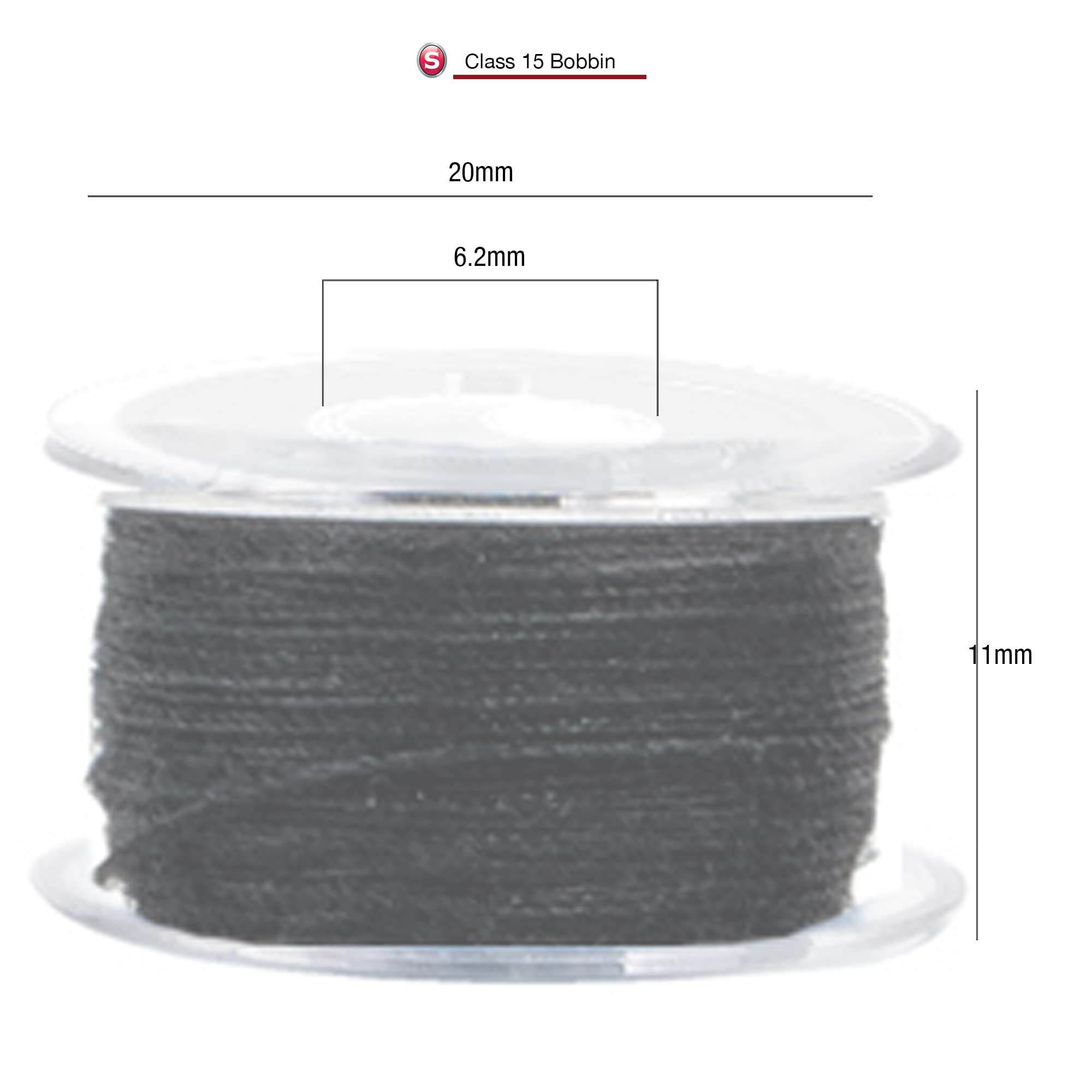 Buy now SINGER 21495 Class 15 Threaded Bobbins, Transparent, Assorted Colors, 12-Count at indiglob india