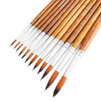 Watercolor Paint Brushes FENORKEY 12Pcs Round for Watercolor, Acrylic & Gouache