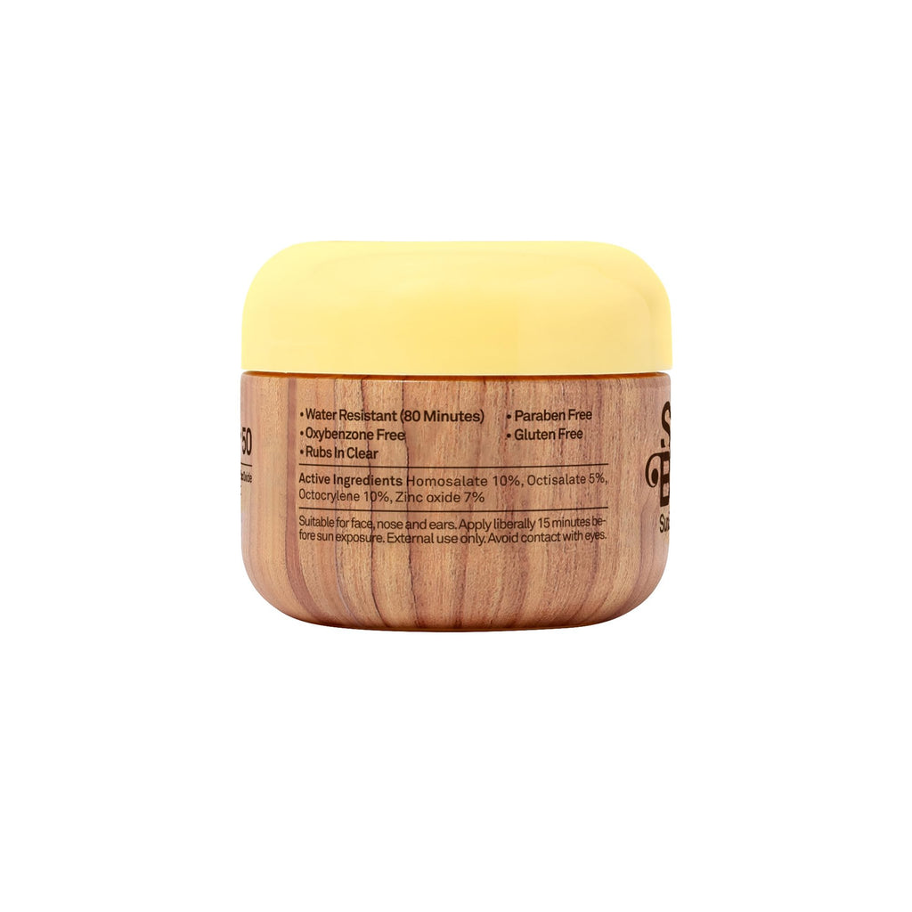 Buy now Sun Bum SPF 50 Face Cream Sunscreen with Zinc Oxide - Broad Spectrum Moisturizing Facial Sunscreen with Vitamin E - Hawaii 104 Act Compliant (Without Octinoxate & Oxybenzone) - Travel Size - 1 oz at indiglob india