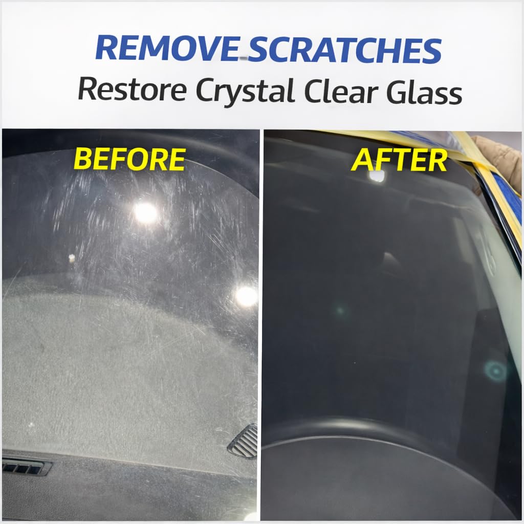 7oz (200g) 99% Cerium Oxide Glass Polishing Powder (3-5 Um) – Removes: Oil Films, Water Spots, Swirl Marks, Wiper Streaks, Removes Fine Scratches & Deep-Cleans Glass Surfaces.