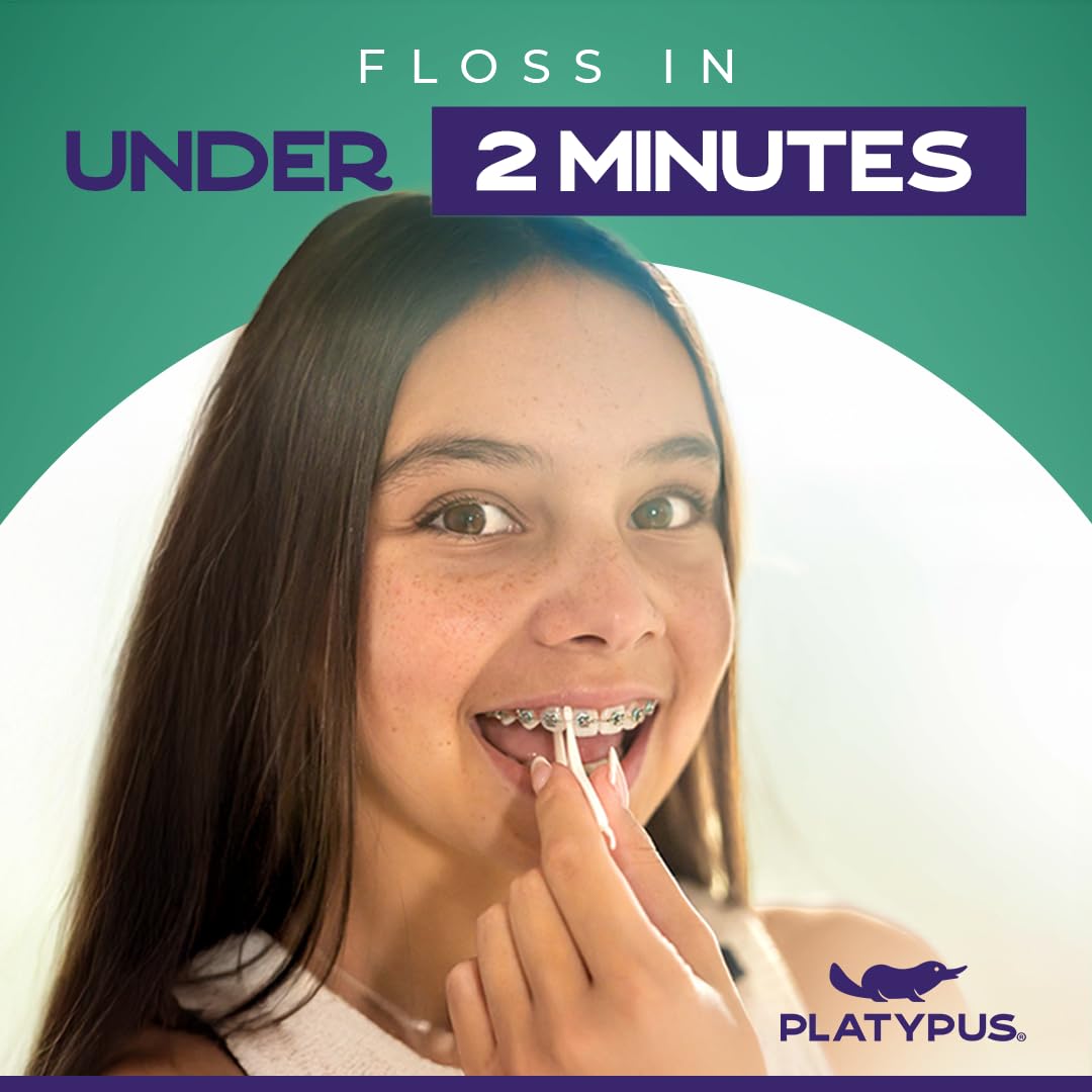 Platypus Orthodontic Flossers for Braces, 30 Count (Pack of 1)