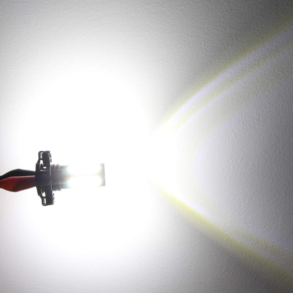 Buy now Alla Lighting Super Bright PSX24W 2504 LED Fog Light Bulbs, 6000K Xenon White 2800Lms 12276 Auto 12V Fog Lamps Replacement 5730 33-SMD LEDs at indiglob india