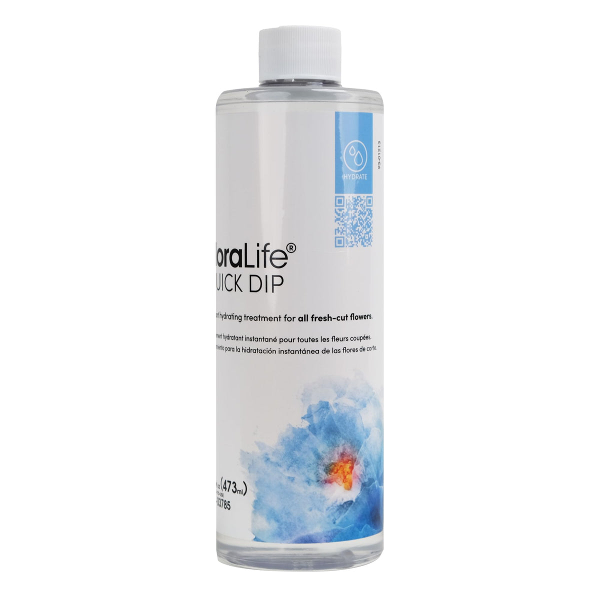 FloraLife Quick Dip Solution for Boosting Fresh-Cut Flowers Hydration, 16oz